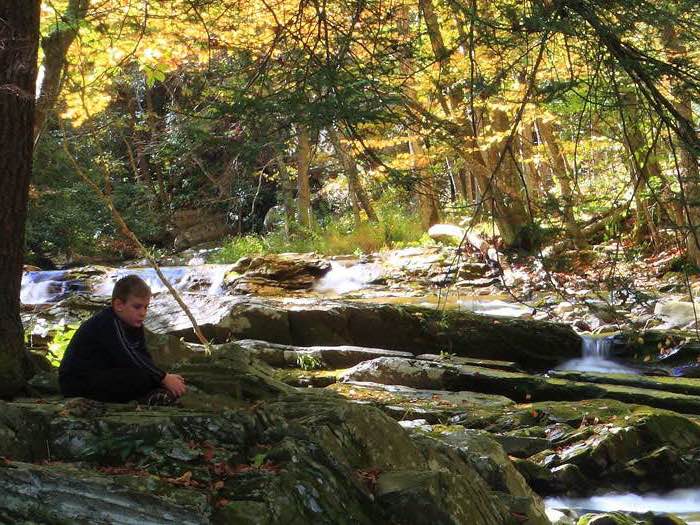 Finding happines within yourself someplace quiet in meditation