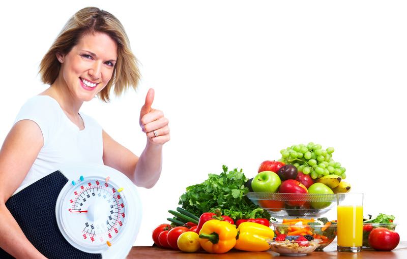 Eating fresh fruit and vegetables will help maintain a healthy weight